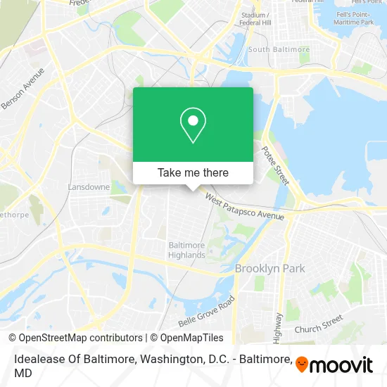 Idealease Of Baltimore map