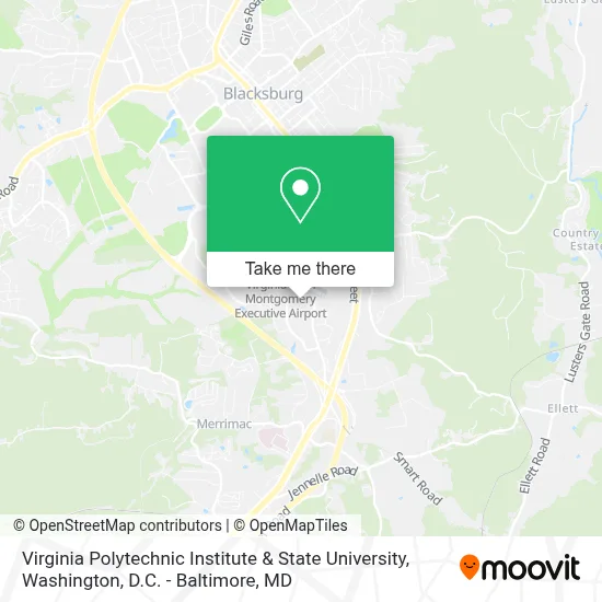 Virginia Polytechnic Institute & State University map