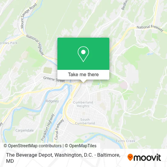 The Beverage Depot map