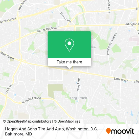 Hogan And Sons Tire And Auto map