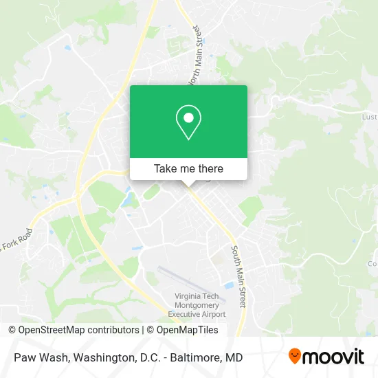Paw Wash map
