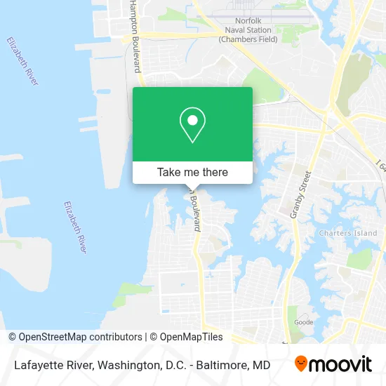 Lafayette River map