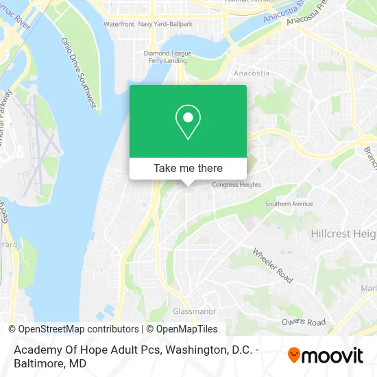 Academy Of Hope Adult Pcs map