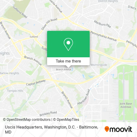 Uscis Headquarters map