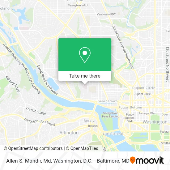 Allen S. Mandir, Md map
