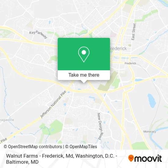 Walnut Farms - Frederick, Md map