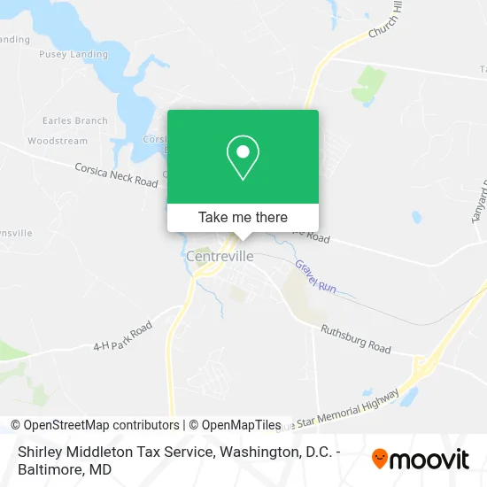 Shirley Middleton Tax Service map