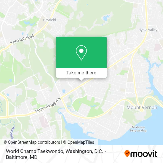 World Champ Taekwondo map