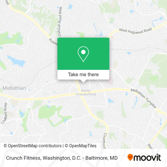 Crunch Fitness map