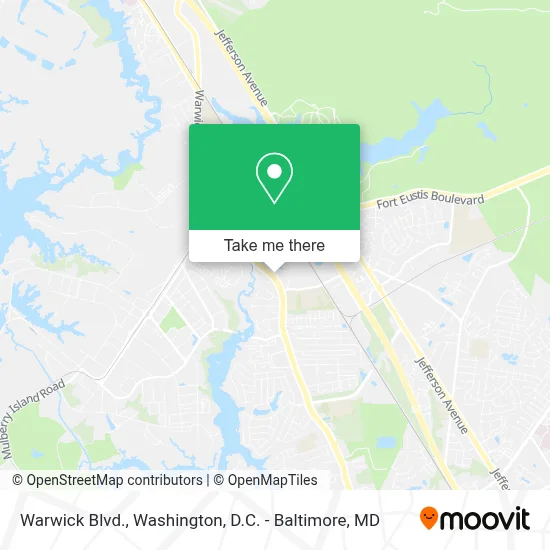 Warwick Blvd. map