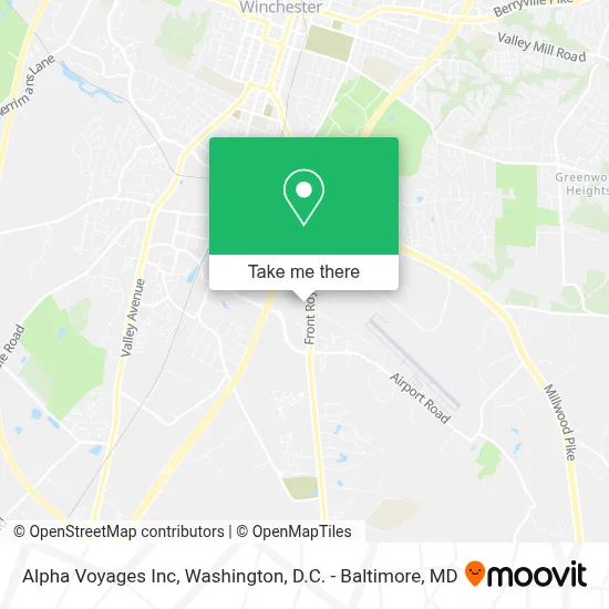 Alpha Voyages Inc map