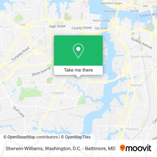 Sherwin-Williams map