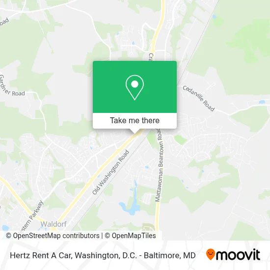 Hertz Rent A Car map