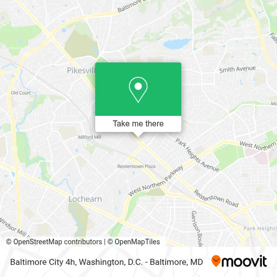 Baltimore City 4h map