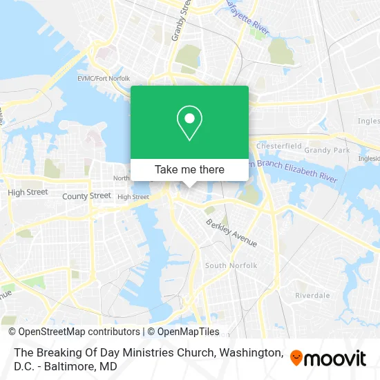 The Breaking Of Day Ministries Church map