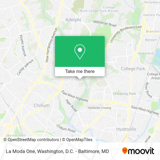 La Moda One map