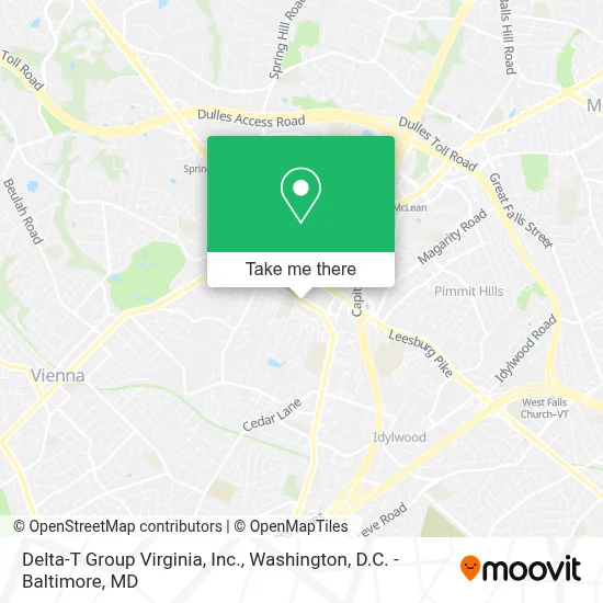 Delta-T Group Virginia, Inc. map
