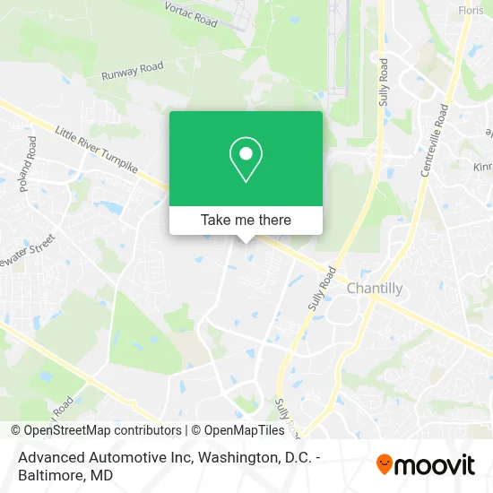 Advanced Automotive Inc map