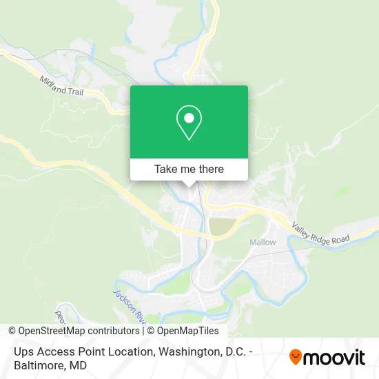 Ups Access Point Location map