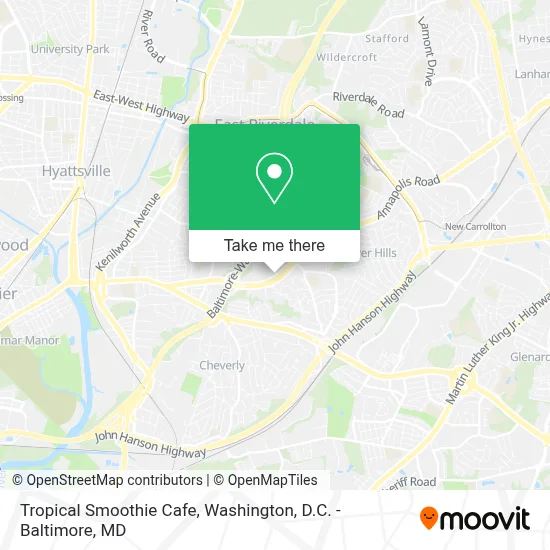 Tropical Smoothie Cafe map