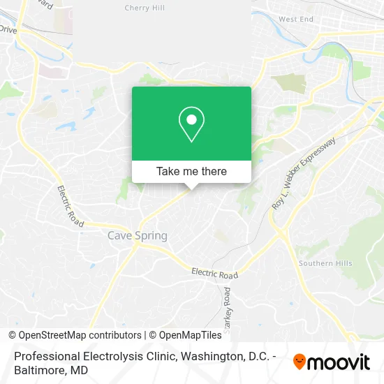 Professional Electrolysis Clinic map