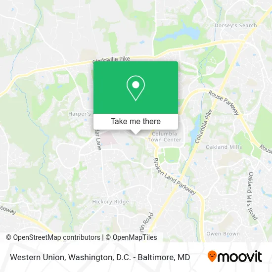 Western Union map