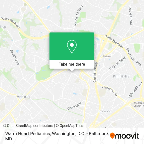 Warm Heart Pediatrics map