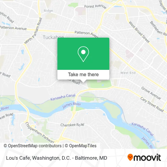 Lou's Cafe map