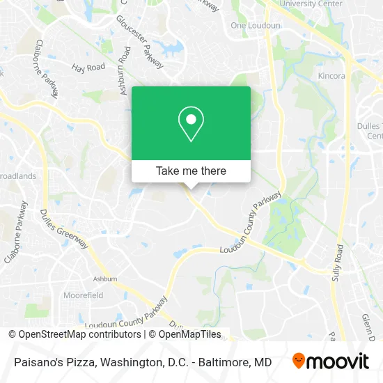 Paisano's Pizza map