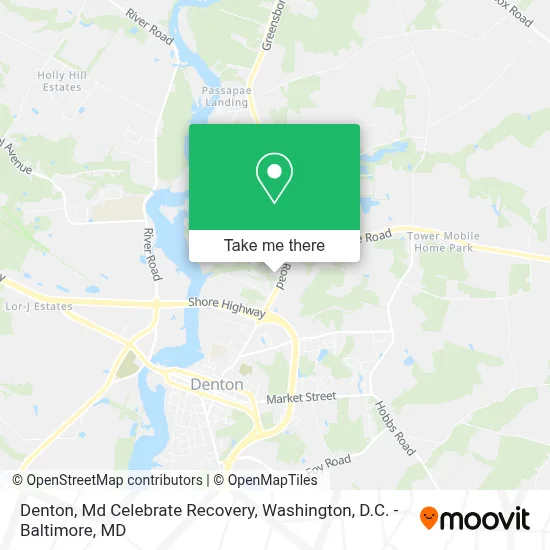 Denton, Md Celebrate Recovery map