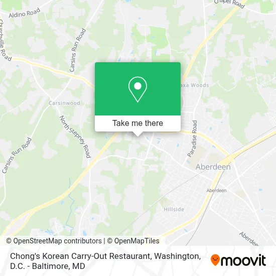 Chong's Korean Carry-Out Restaurant map