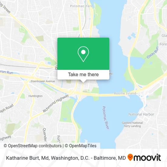 Katharine Burt, Md map