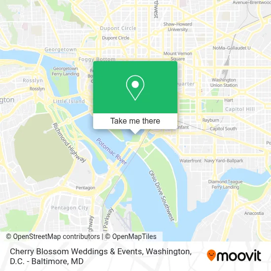Cherry Blossom Weddings & Events map