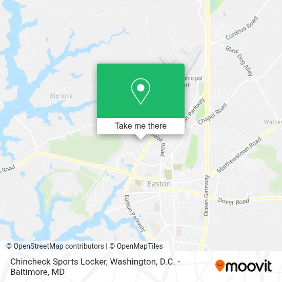 Chincheck Sports Locker map