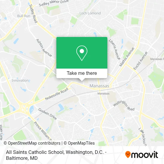 All Saints Catholic School map