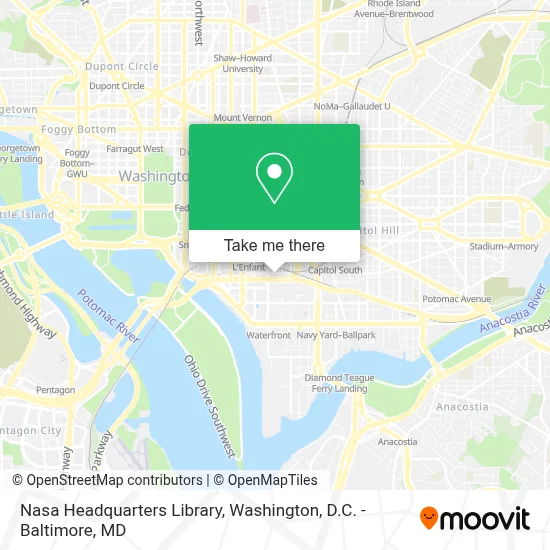 Nasa Headquarters Library map