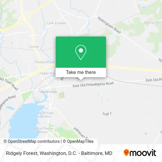 Ridgely Forest map
