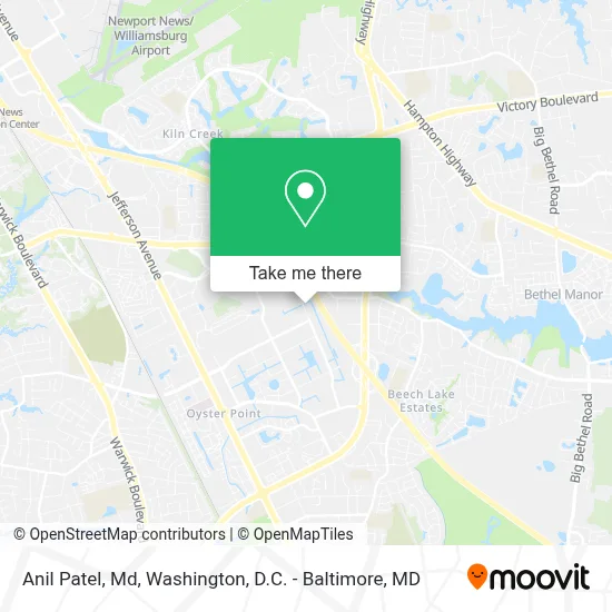 Anil Patel, Md map