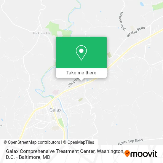 Galax Comprehensive Treatment Center map