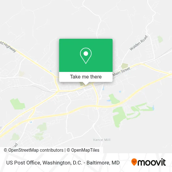 Us Post Office map