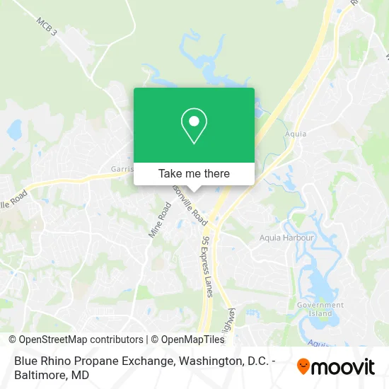 Blue Rhino Propane Exchange map