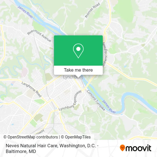 Neves Natural Hair Care map
