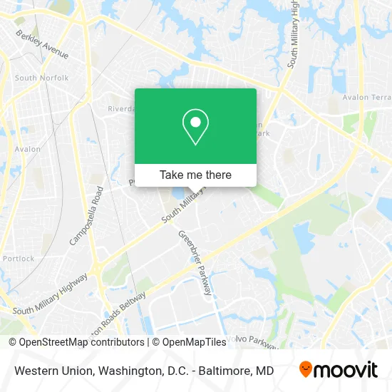 Western Union map