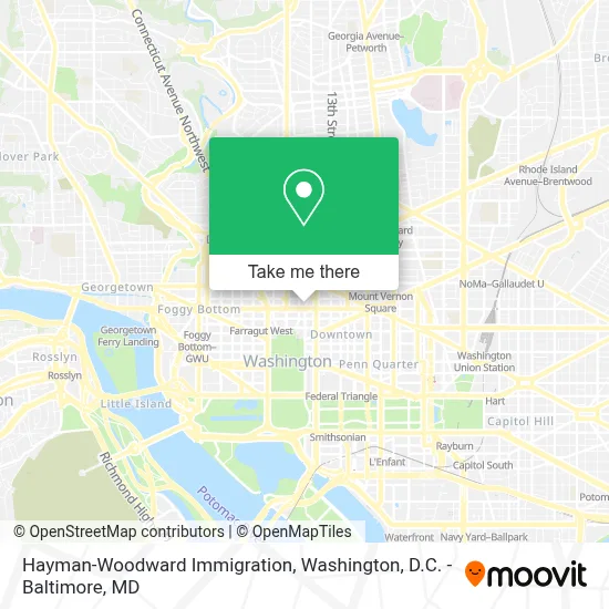 Hayman-Woodward Immigration map