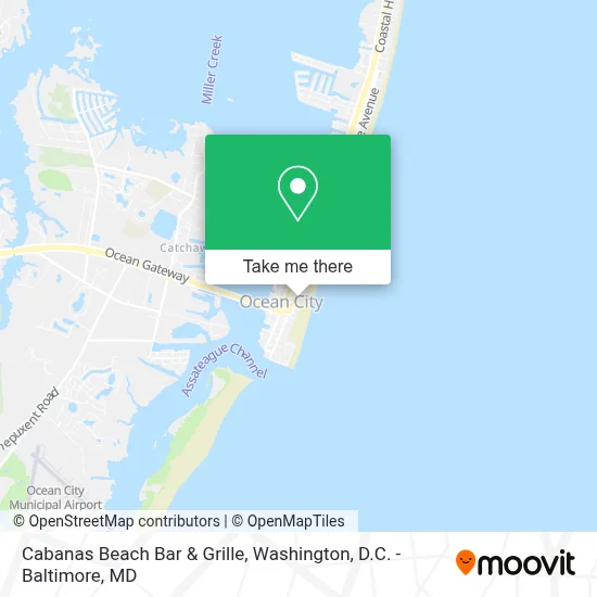 Cabanas Beach Bar & Grille map