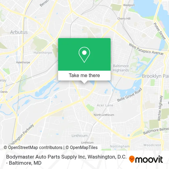 Bodymaster Auto Parts Supply Inc map