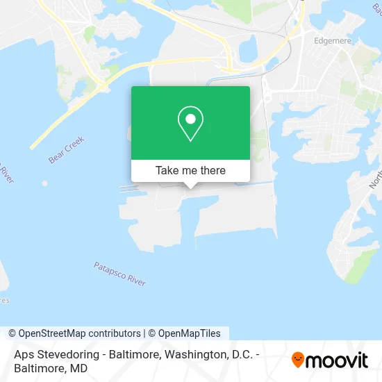 Aps Stevedoring - Baltimore map