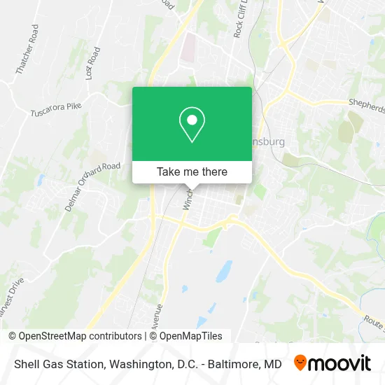 Shell Gas Station map