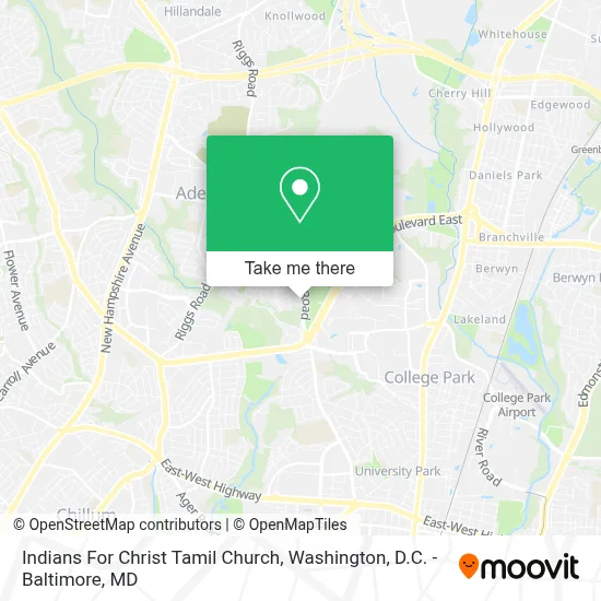 Indians For Christ Tamil Church map