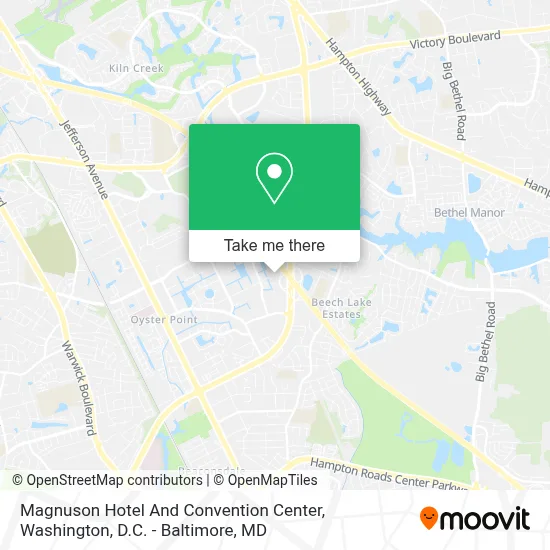 Magnuson Hotel And Convention Center map